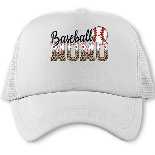 Baseball Momo Women BallPark Momo Baseball Mom Mother's Day Trucker Cap - Sportilla