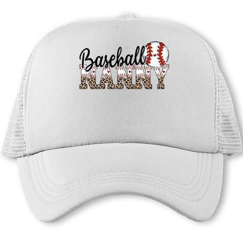 Baseball Nanny Women BallPark Nanny Baseball Mom Trucker Cap - Sportilla