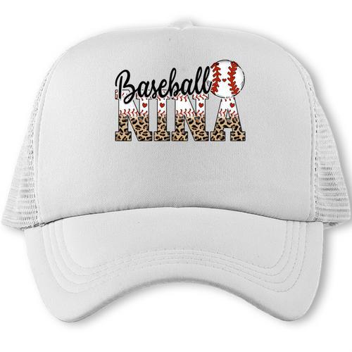 Baseball Nina Women BallPark Nina Baseball Mom Mother's Day Trucker Cap - Sportilla