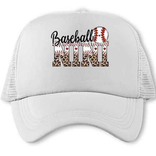 Baseball Nini Women BallPark Nini Baseball Mom Mother's Day Trucker Cap - Sportilla