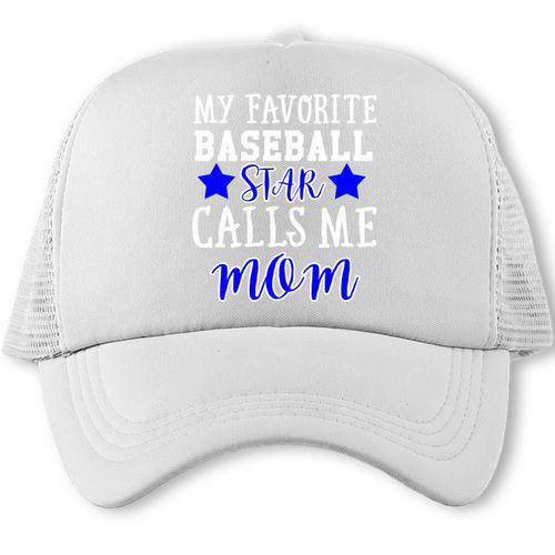 BASEBALL STAR MOM Sporty Design For Proud Baseball Moms Trucker Cap - Sportilla