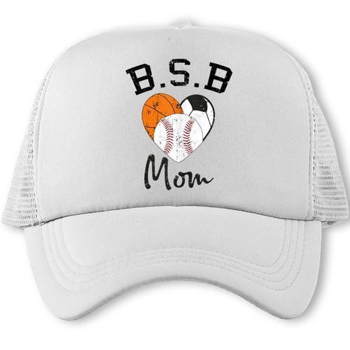 Basketball Soccer Baseball Mom For Women Trucker Cap - Sportilla