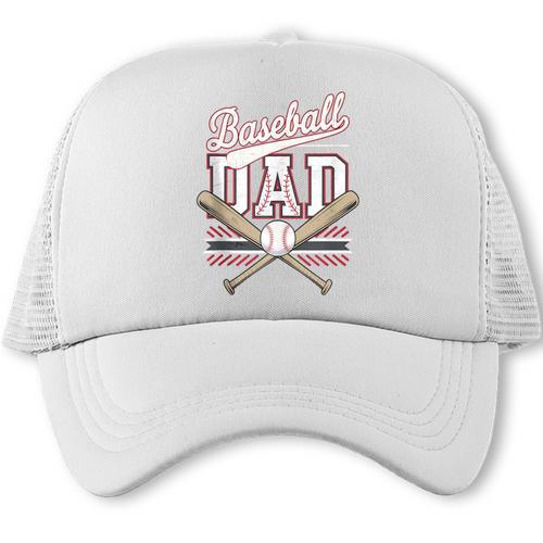 Best Baseball Dad Ever Vintage Baseball Daddy Father's Day Trucker Cap - Sportilla