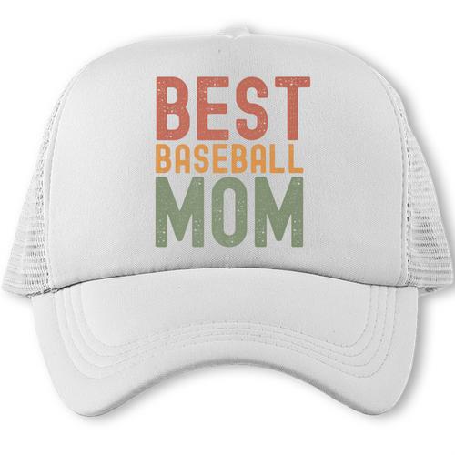 Best Baseball Mom Sports Cute Moms Day Premium Trucker Cap - Sportilla