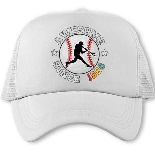 Birthday Baseball Lover 40 Years Old Awesome Since 1986 Premium Tri-Blend Trucker Cap - Sportilla