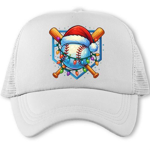Christmas Baseball Drip For Boys Kids Ice Cream Drip Trucker Cap - Sportilla
