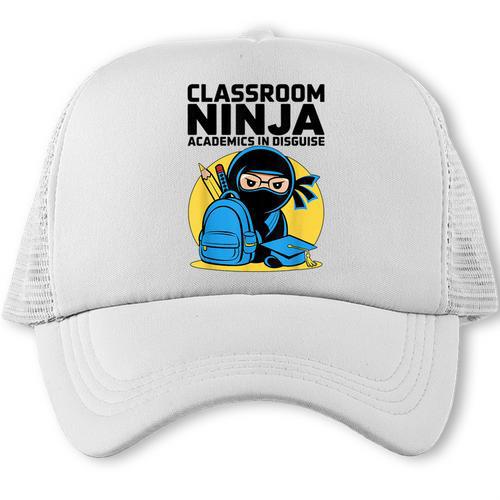 Classroom Ninja Academics In Disguise Back To School Student Trucker Cap - Savourry