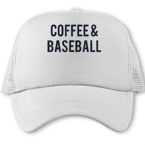Coffee And Baseball Trucker Cap - Sportilla
