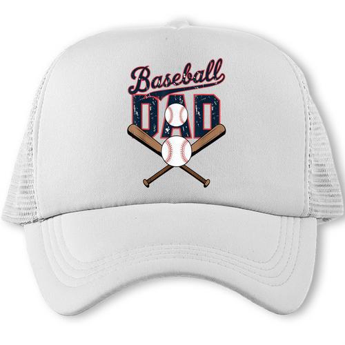 Cool Baseball Dad For Vintage Father's Day Game Day Trucker Cap - Sportilla
