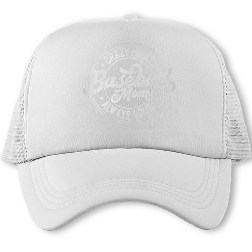 Crazy Proud Always Loud Baseball Mom Saying Graphic Premium Trucker Cap - Sportilla