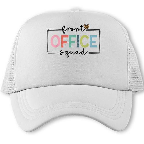 Cute Front Office Squad Secretary Admin Back To School Women Trucker Cap - Savourry