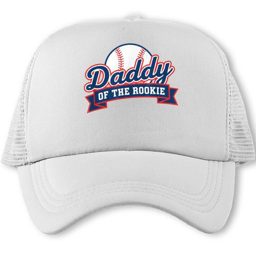 Dad Daddy Of The Rookie Baseball Trucker Cap - Sportilla