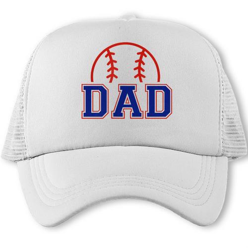 Dad Of Rookie 1st Birthday Baseball Boy Family Matching Trucker Cap - Sportilla
