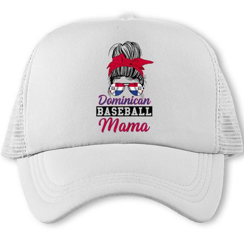 Dominican Baseball Mama Quote For a Dominican Baseball Mom Trucker Cap - Sportilla