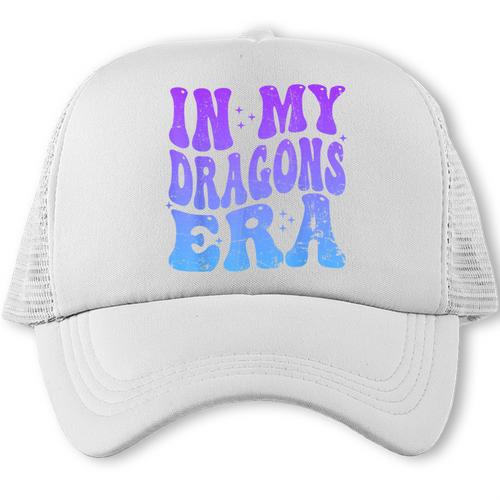 In My Dragons Era Back To School Spirit Game Retro Groovy Trucker Cap - Savourry