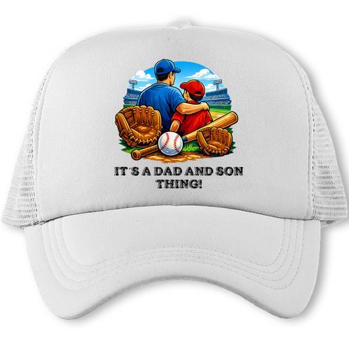 Father Son Baseball Father's Day Trucker Cap - Sportilla