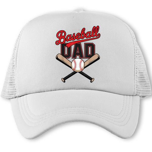 Father's Day Baseball Dad Daddy Vintage Game Day Boys Kids Trucker Cap - Sportilla