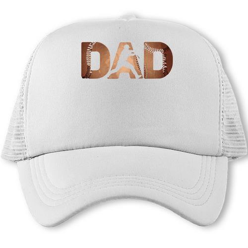 Fathers Day Baseball Player Baseball Dad Premium Trucker Cap - Sportilla