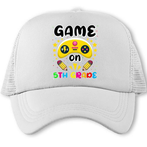 Game On 5th Grade Cute Video Gamer Back To School 20256Kids Trucker Cap - Savourry