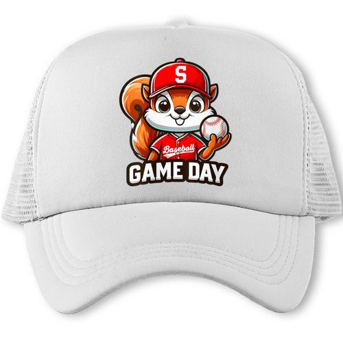 Game Day Baseball Dad Baseball Mam Father's Day Trucker Cap - Sportilla