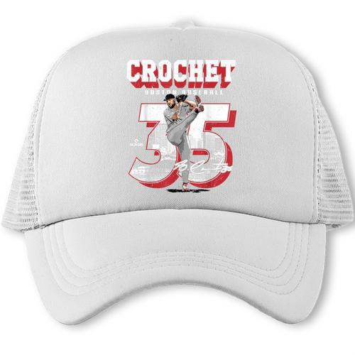 Garrett Crochet Boston Baseball Players MLBGCR201M Trucker Cap - Sportilla