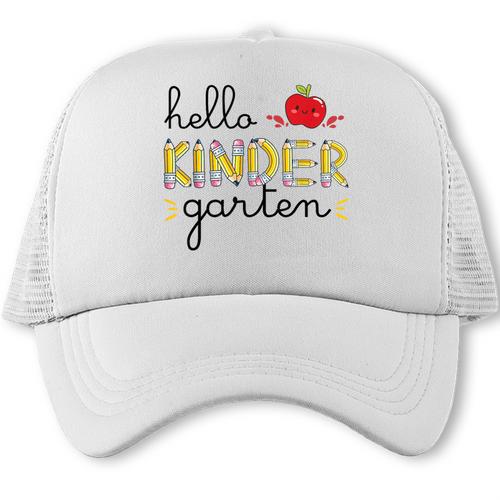 Hello Kindergarten Back To School Cute First Day Kids School Trucker Cap - Savourry