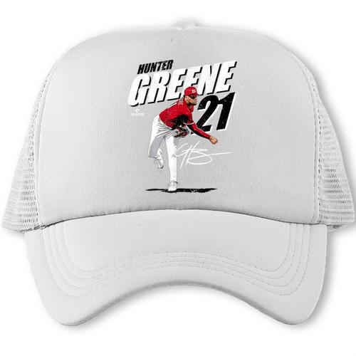 Hunter Greene Cincinnati MLB Baseball Players MLBHGR204M Trucker Cap - Sportilla