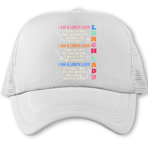 I'm A Lunch Lady Back To School Cafeteria Worker Squad Trucker Cap - Savourry