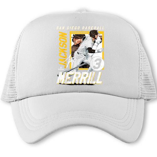 Jackson Merrill San Diego MLB Baseball Player MLBJME203M Trucker Cap - Sportilla