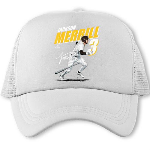 Jackson Merrill San Diego MLB Baseball Player MLBJME204M Trucker Cap - Sportilla