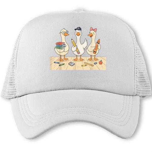 Kindergarten 1st Grade Goose Back To School Kids Trucker Cap - Savourry