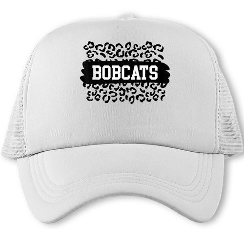 Leopard Bobcats School Spirit Fan Team Back To School Trucker Cap - Savourry