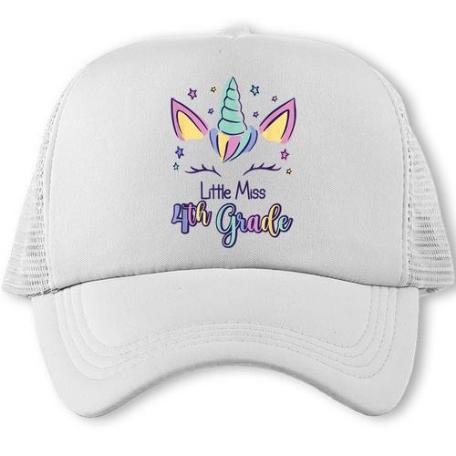Little Miss Fourth Grade 2026 Back To School 4th Grade Girls Trucker Cap - Savourry