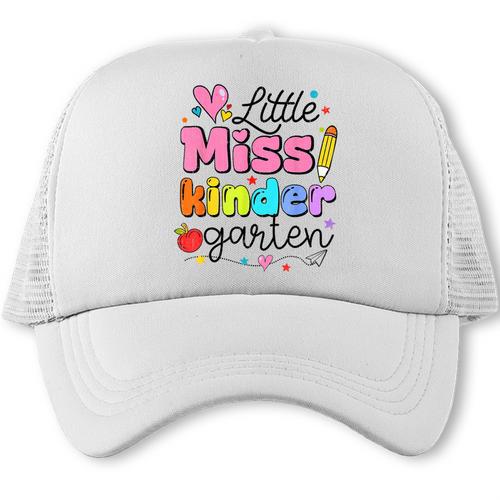 Little Miss Kindergarten Back To School Cute Kinder Girls Trucker Cap - Savourry