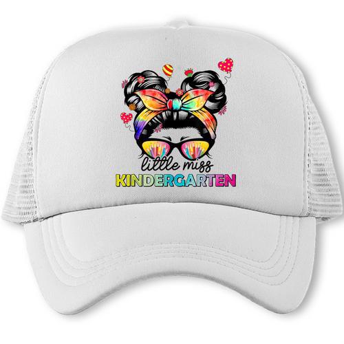 Little Miss Kindergarten Back To School Kindergarten Girls Trucker Cap - Savourry