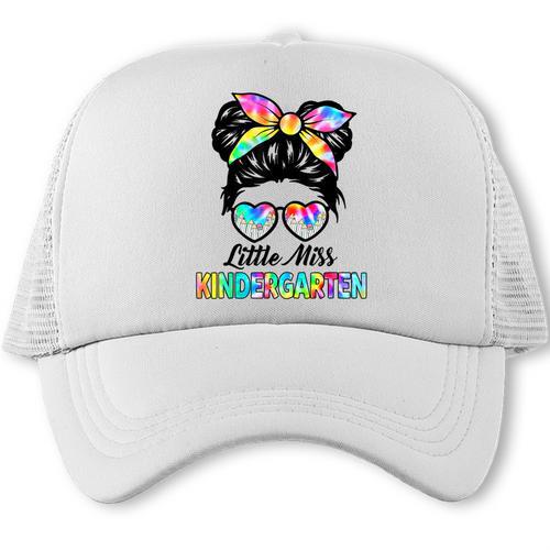 Little Miss KINDERGARTEN First Day Back To School Girls Kids Trucker Cap - Savourry