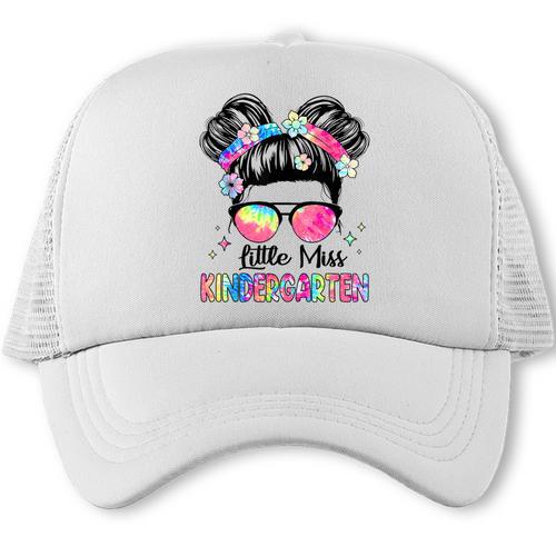 Little Miss Kindergarten Girls Kids Back To School Kinder Trucker Cap - Savourry