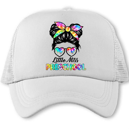 Little Miss Preschool First Day Back To School Girls Kids Trucker Cap - Savourry