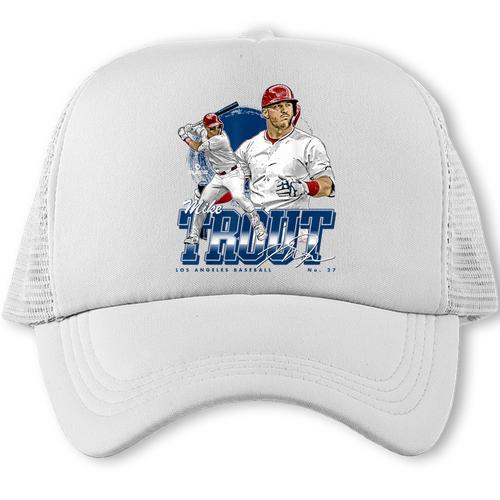 Mike Trout Los Angeles A MLB Baseball Players MLBMTR302N Trucker Cap - Sportilla