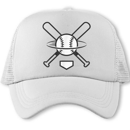 Minimalist Baseball Clean Sports Graphic Tee For Fan Players Trucker Cap - Sportilla