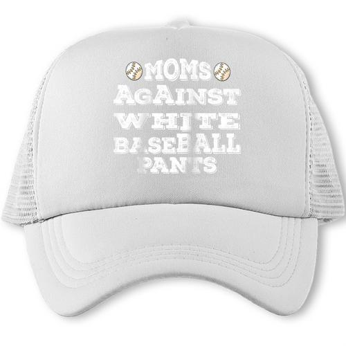 Moms Against Baseball Pants Baseball Mom Raglan Baseball Tee Trucker Cap - Sportilla