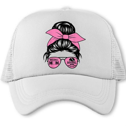 Mother Day Mama Retro Mama Mommy Baseball Mom Trucker Cap - Sportilla