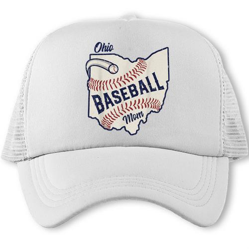 Ohio Baseball Mom Trucker Cap - Sportilla