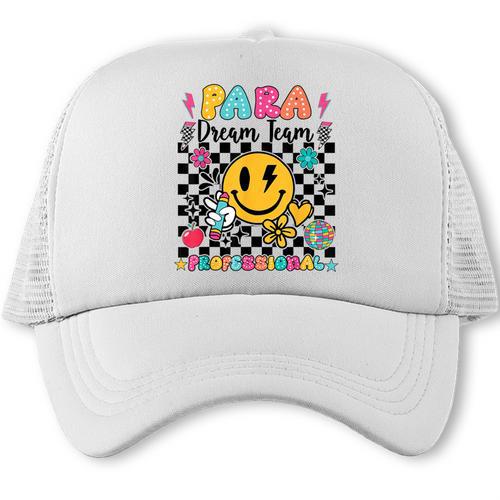 Para Dream Team Paraprofessional First Day Back To School Trucker Cap - Savourry