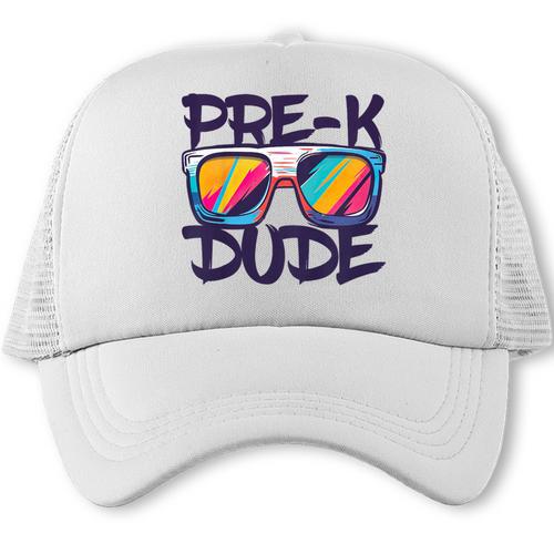 Pre-K Dude Shirt Graduation Back To School PreK Boy Girl Trucker Cap - Savourry