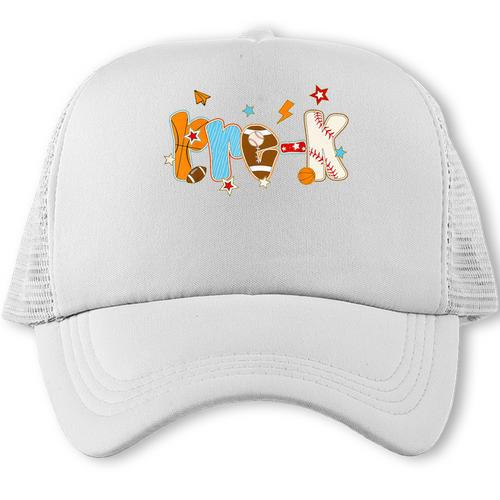 Pre K Preschool Football Basketball Baseball Back To School Trucker Cap - Savourry