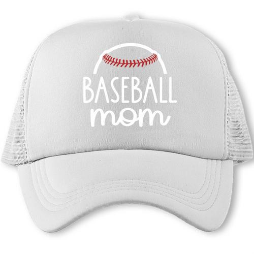 Proud Baseball Mom Era Baseball Game Day T-Ball Mom Son Trucker Cap - Sportilla
