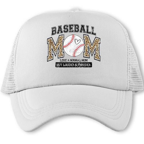 Proud Baseball Mom Shirt For Women Baseball Mom Team Trucker Cap - Sportilla