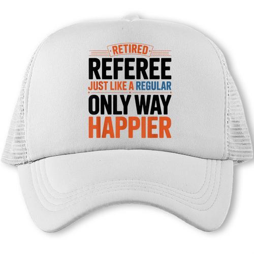 Retired Basketball Referee For Baseball Refs Trucker Cap - Sportilla