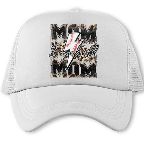 Retro Baseball Mom Mama Baseball Life Mother's Day Baseball Premium Tri-Blend Trucker Cap - Sportilla